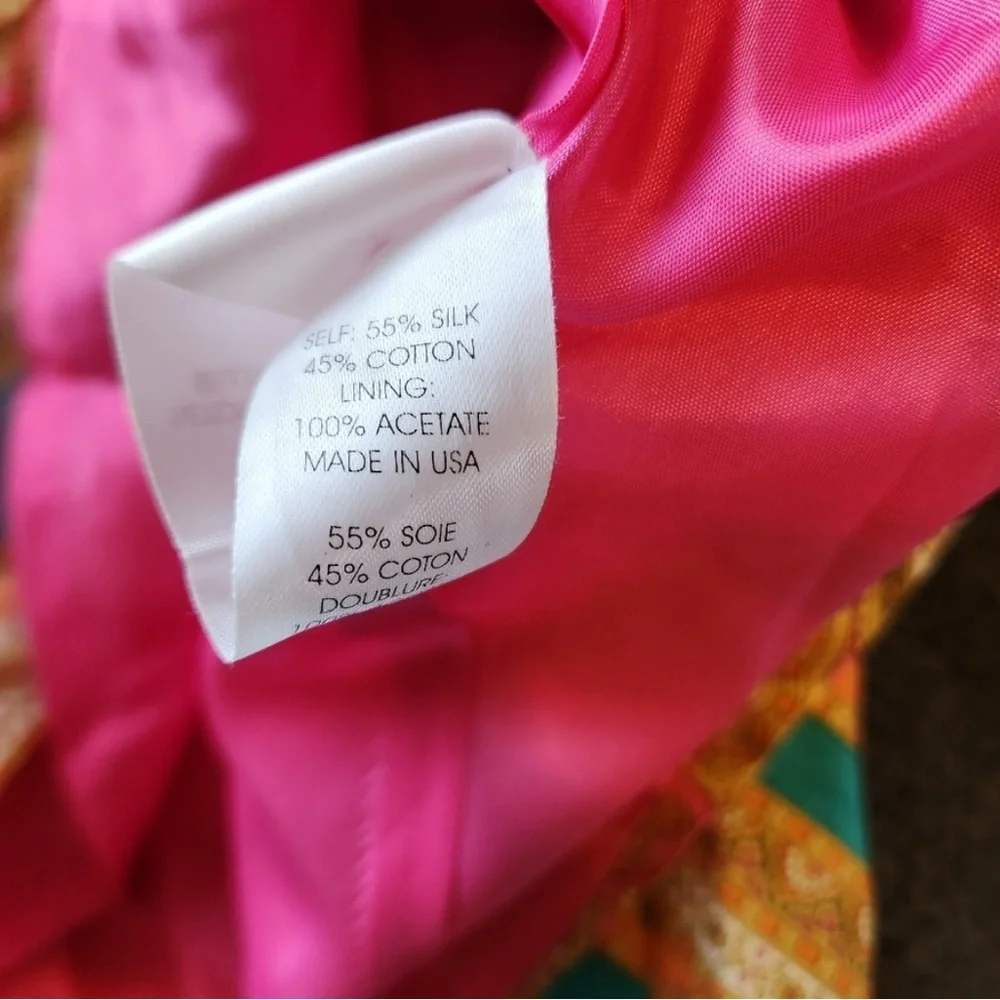 🌸 Nanette Lepore Size 8 Silk Cotton Blend Top – Boho Retro Style 🌸 - Picture 4 of 10